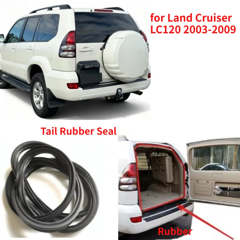 Tail Rubber Seal Shell for Land Cruiser  LC120 2003-2009 Protector Weatherstrip Seal Shell 1 Piece Door Rubber