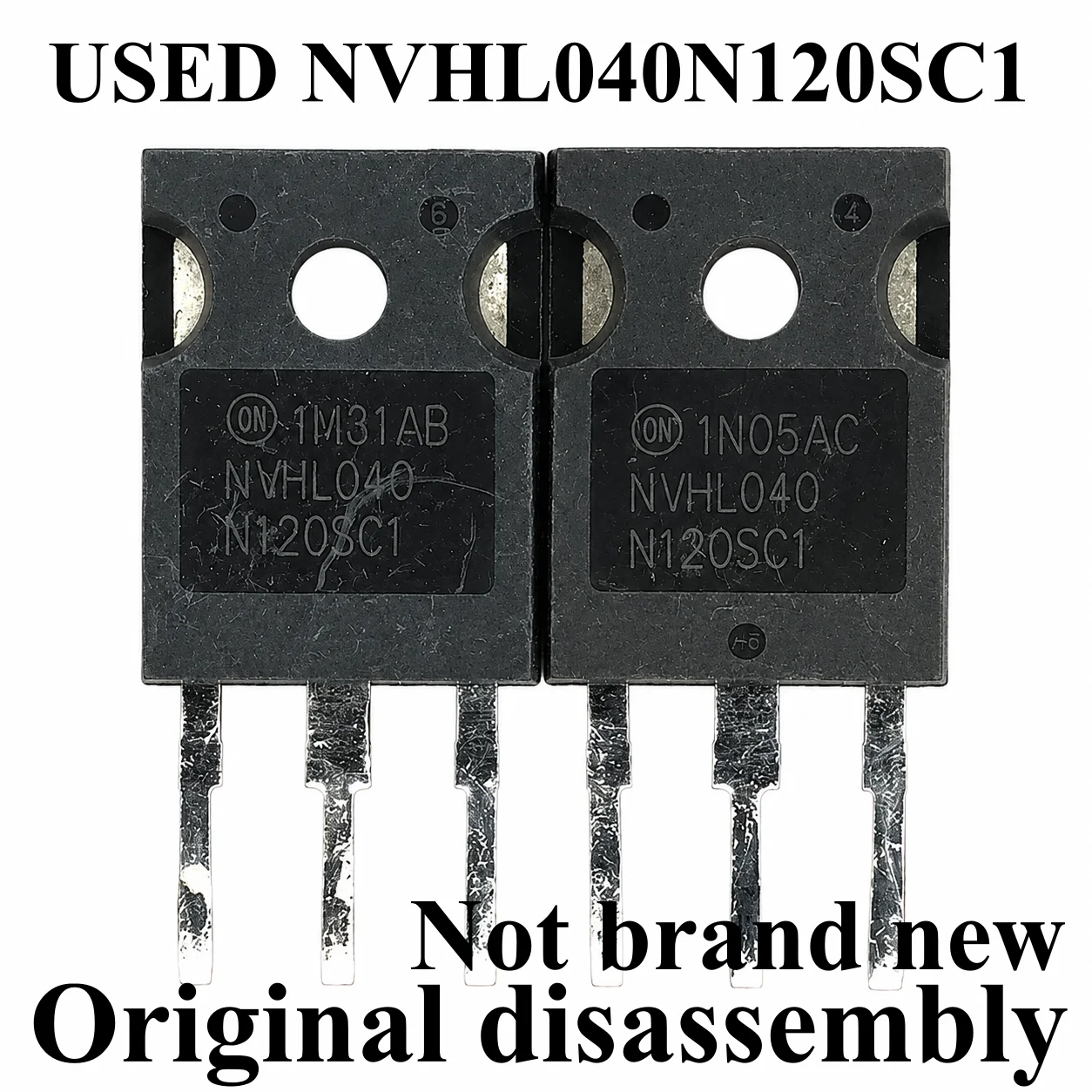 1pcs Original disassembly used NVHL040N120SC1 1200V 60A  Silicon Carbide TO-247-4