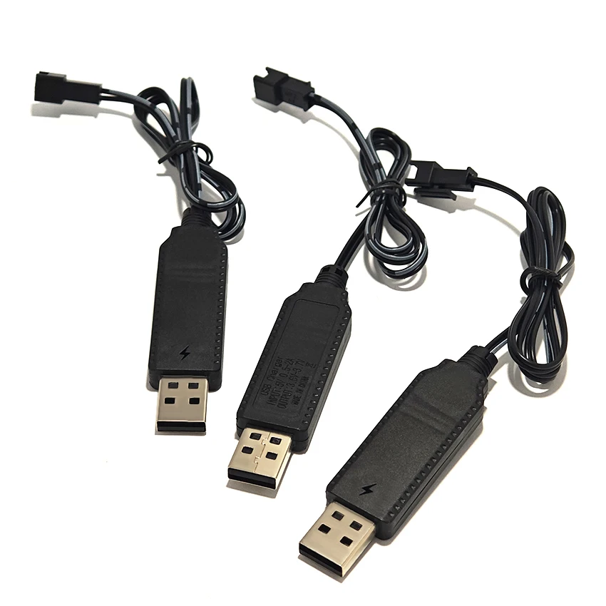 Usb Charger Cable for 3.7V Lithium Battery Sm-2P Fully Charged Green Light Turn Off The Light Electric Toy Charging Cable