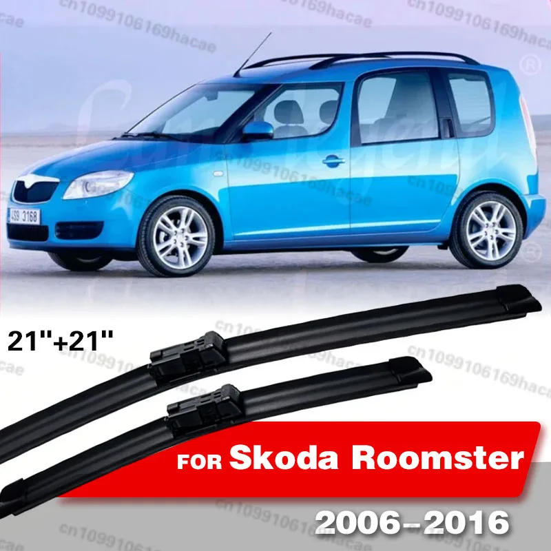 Wiper LHD Front Wiper Blades Set For Skoda Roomster 2006 - 2016 Windshield Windscreen Window Brushes 21