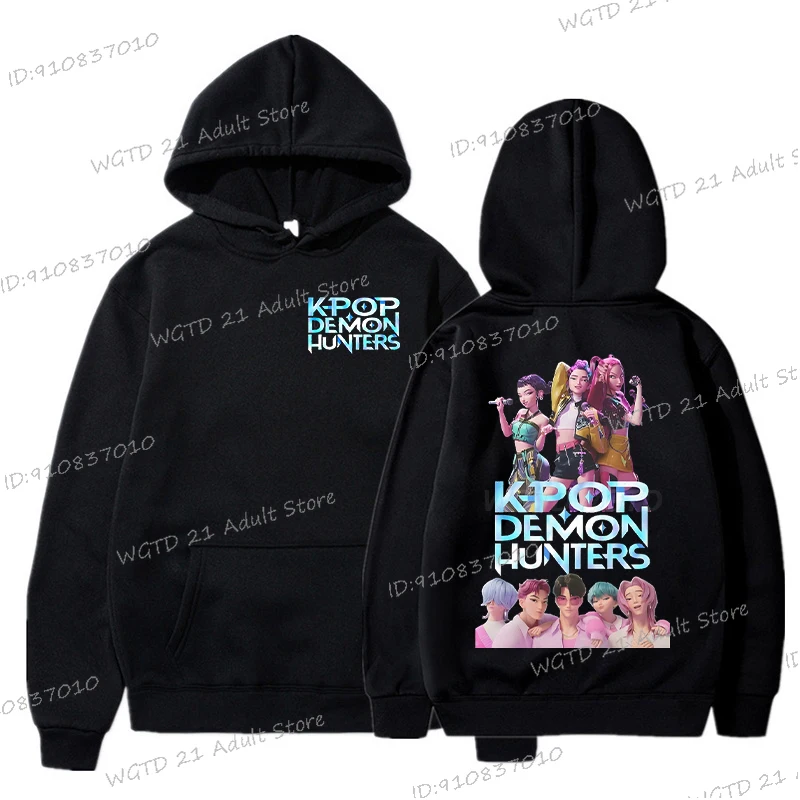 شخصيات الفيلم جرافيك مقنعين الرجال النساء الكورية Ulzzang طويلة الأكمام الكرتون رياضية شخصيات الفيلم عادية للجنسين هوديي #2