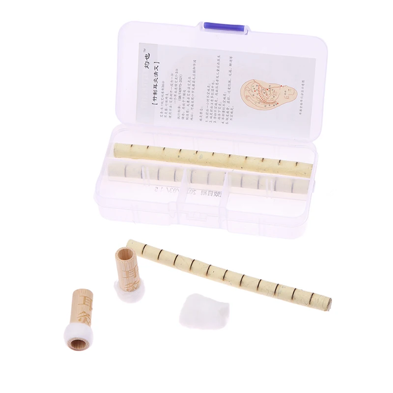 Multifunctionele Oorwervel Moxibustion Box Massief Hout Binaurale Therapie Instrument Oor Moxibustie Oor Moxibustie Box