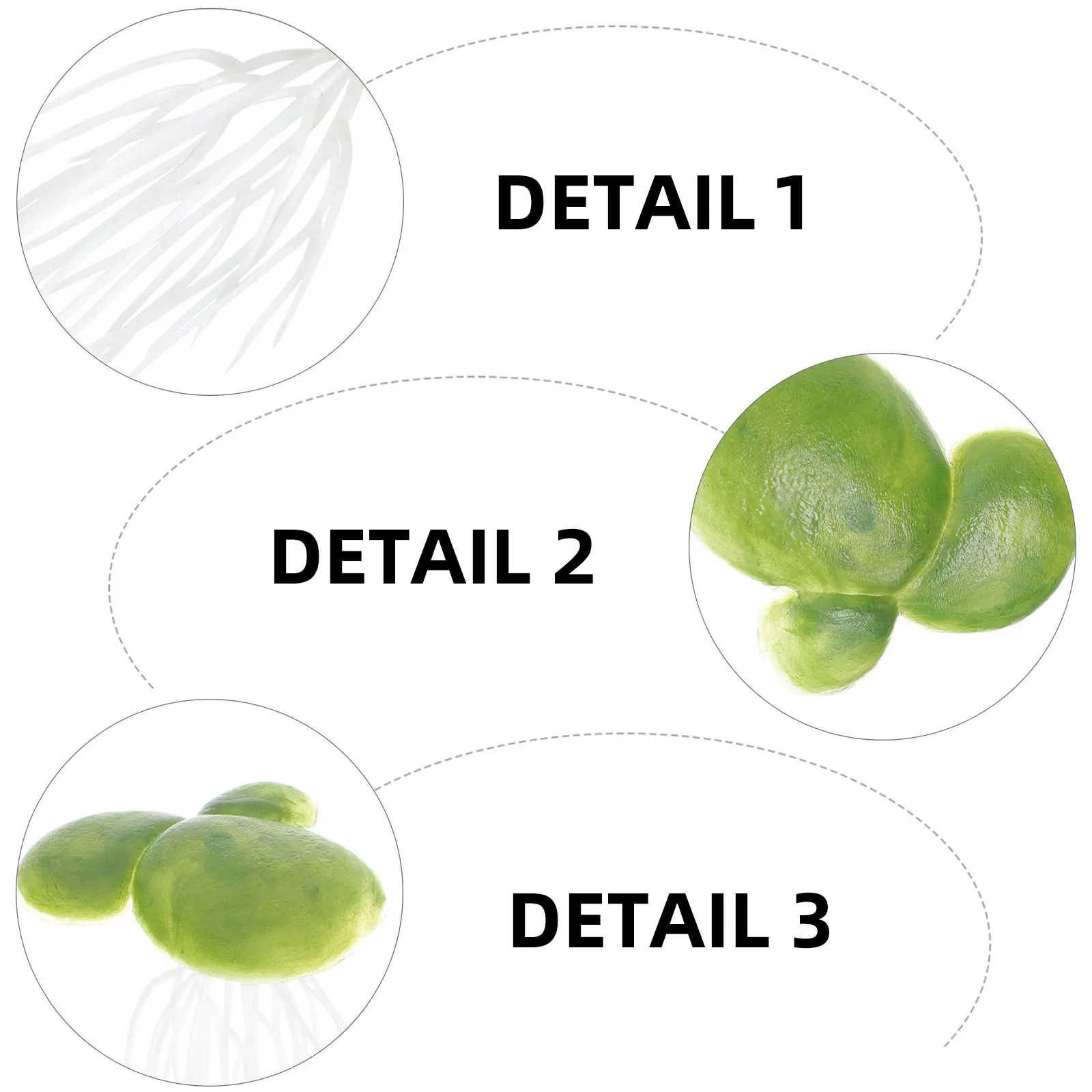 

72pcs Green Aquarium Plant Decor Plastic Fish Tank nament Vivid Lightweight Fake Duckweed Mini Water Grass for Pond