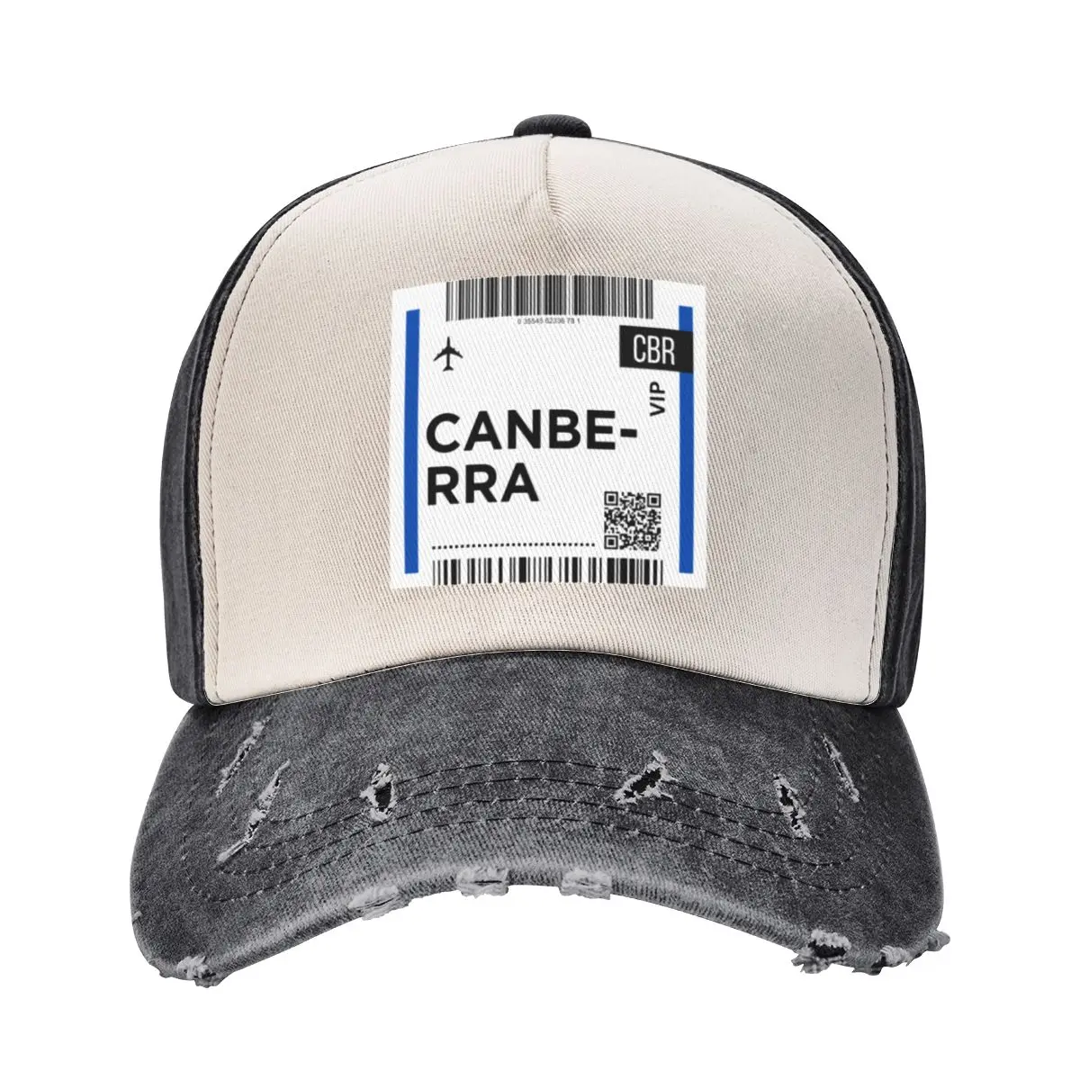 Canberra - Australia Mini Airplane Boarding Pass Baseball Cap Anime Beach Boy Women's