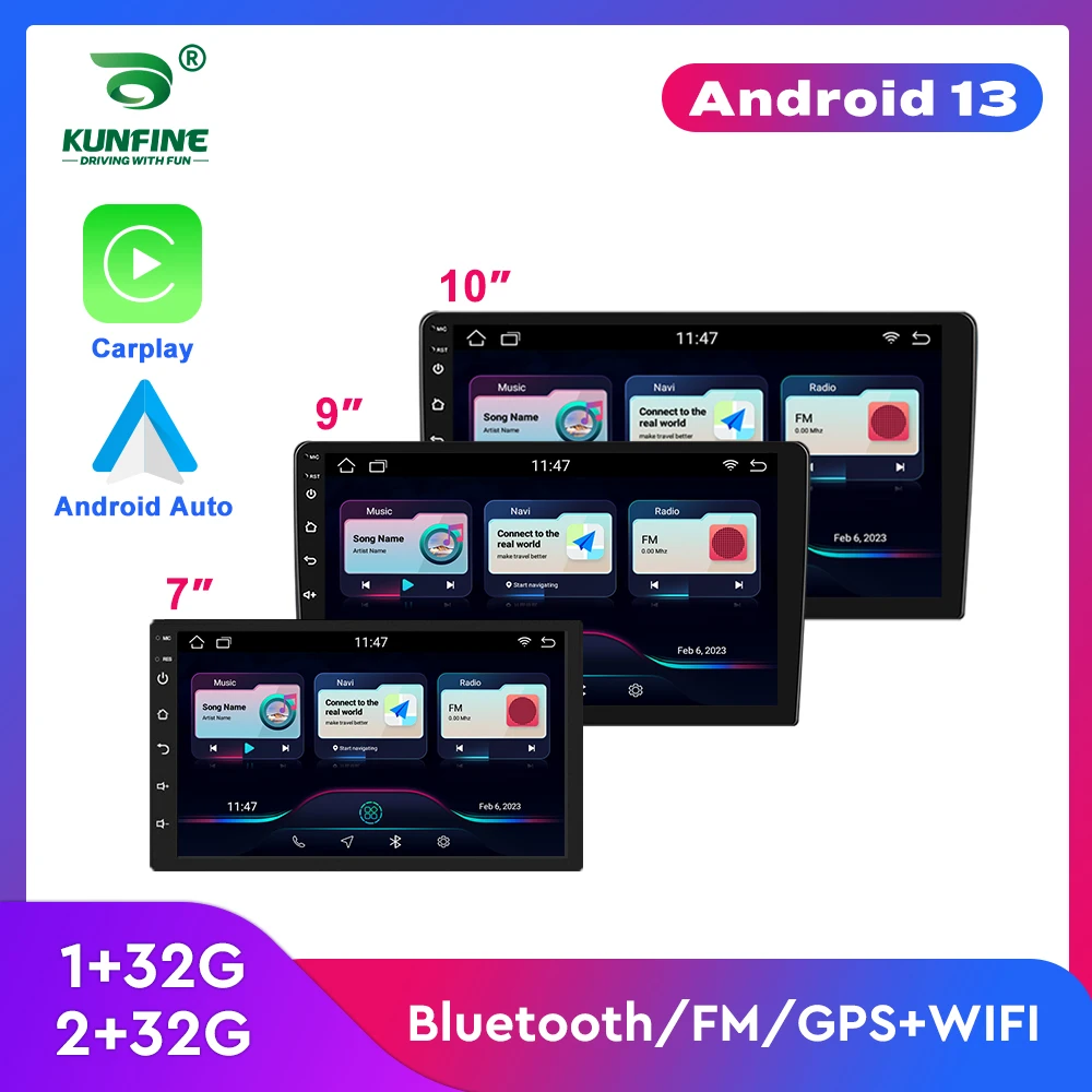 

Android 13 Автомобильный радиоприемник 32G 2 Din 7 "/9"/10" Универсальный Wi-Fi GPS Автомобильный аудио Мультимедийный плеер для Hyundai Nissan Toyota Kia