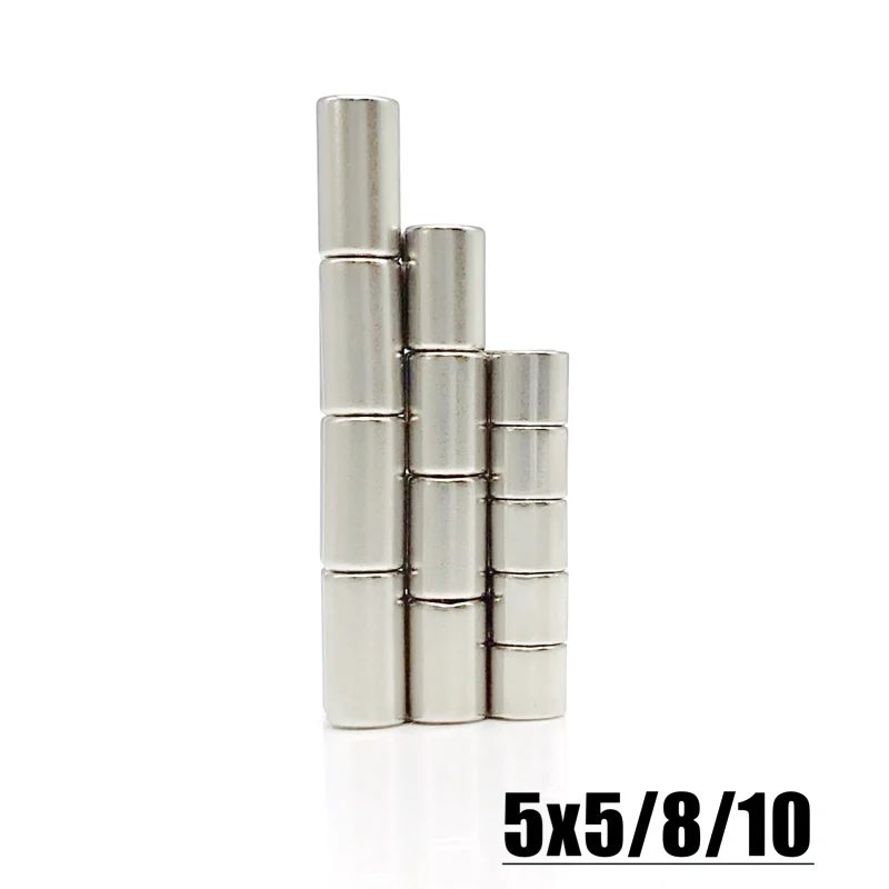 10-500pcs 5x5mm 5x8mm 5x10mm Dia 5mm Small Round shape N35 Neodymium Magnetic Imanes 5*5 5*8 5*10mm Fridge Magnets