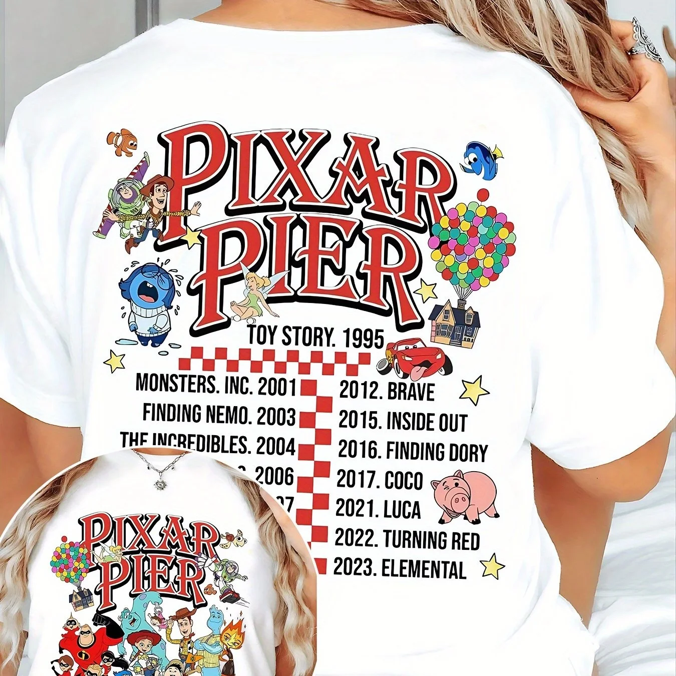 تي شيرت ديزني سيريز كارتون ميكي ويني تي شيرت حلو رائع للشارع تي شيرت صيفي كبير الحجم للنساء البالغات والأطفال #3