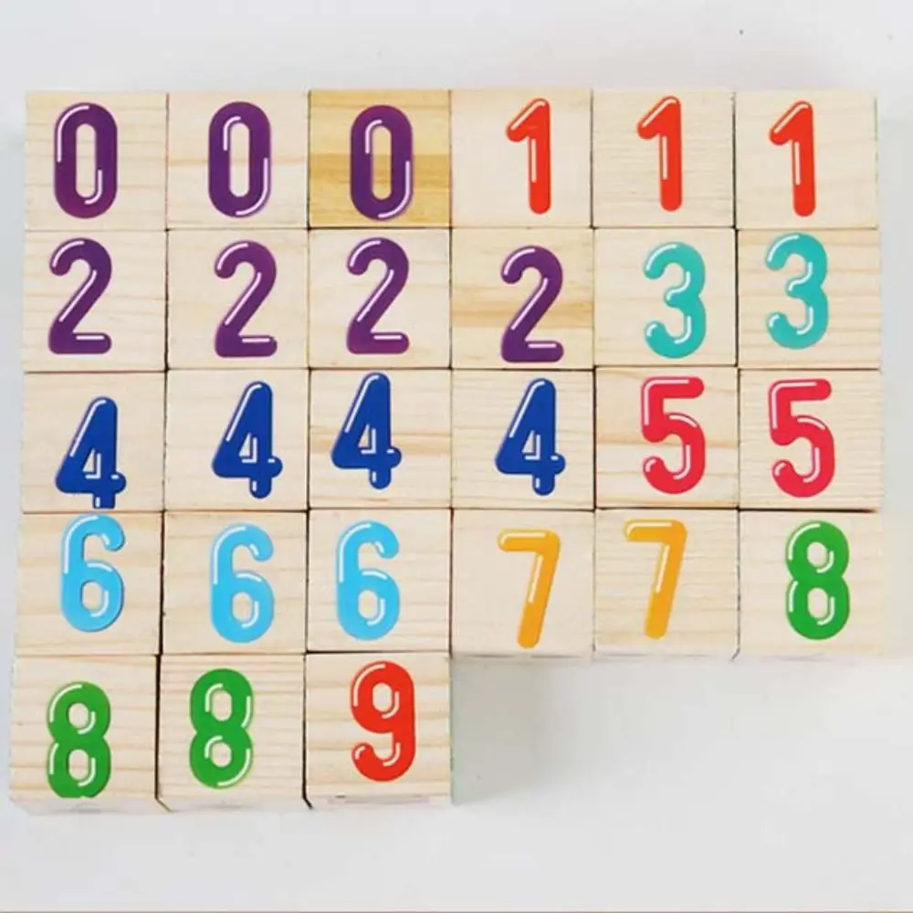 Kognition Lernen Holzbausteine Früherziehung Motorik Buchstabe Kognitives Spielzeug Alphabet & Zahlen ABC Buchstabe