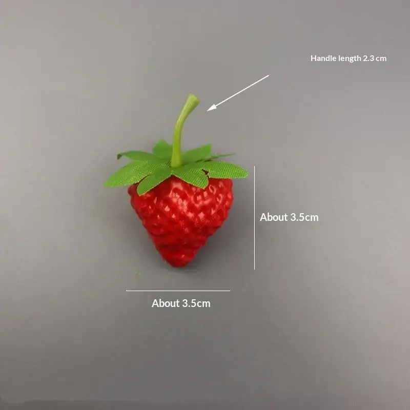 Lebensechte künstliche Erdbeeren aus Kunststoff, 10-20 Stück, künstliches Fruchtset für Fotografie-Requisiten, Babyparty-Dekoration – Detail 9