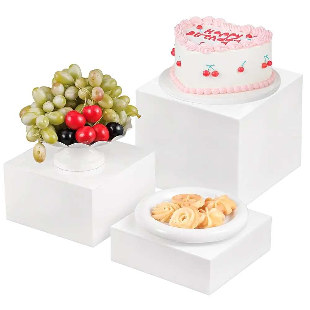 

Buffet Risers, Food Risers For Buffet Table, Display Stand Shelf For Catering Dessert Collectibles Jewelry Figures Show,