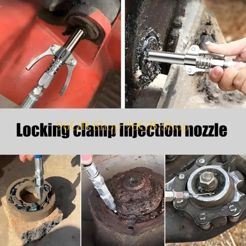 

96GB Industrial Grease Coupler Manual Lubrication Tool With Secure Clamp Mechanism