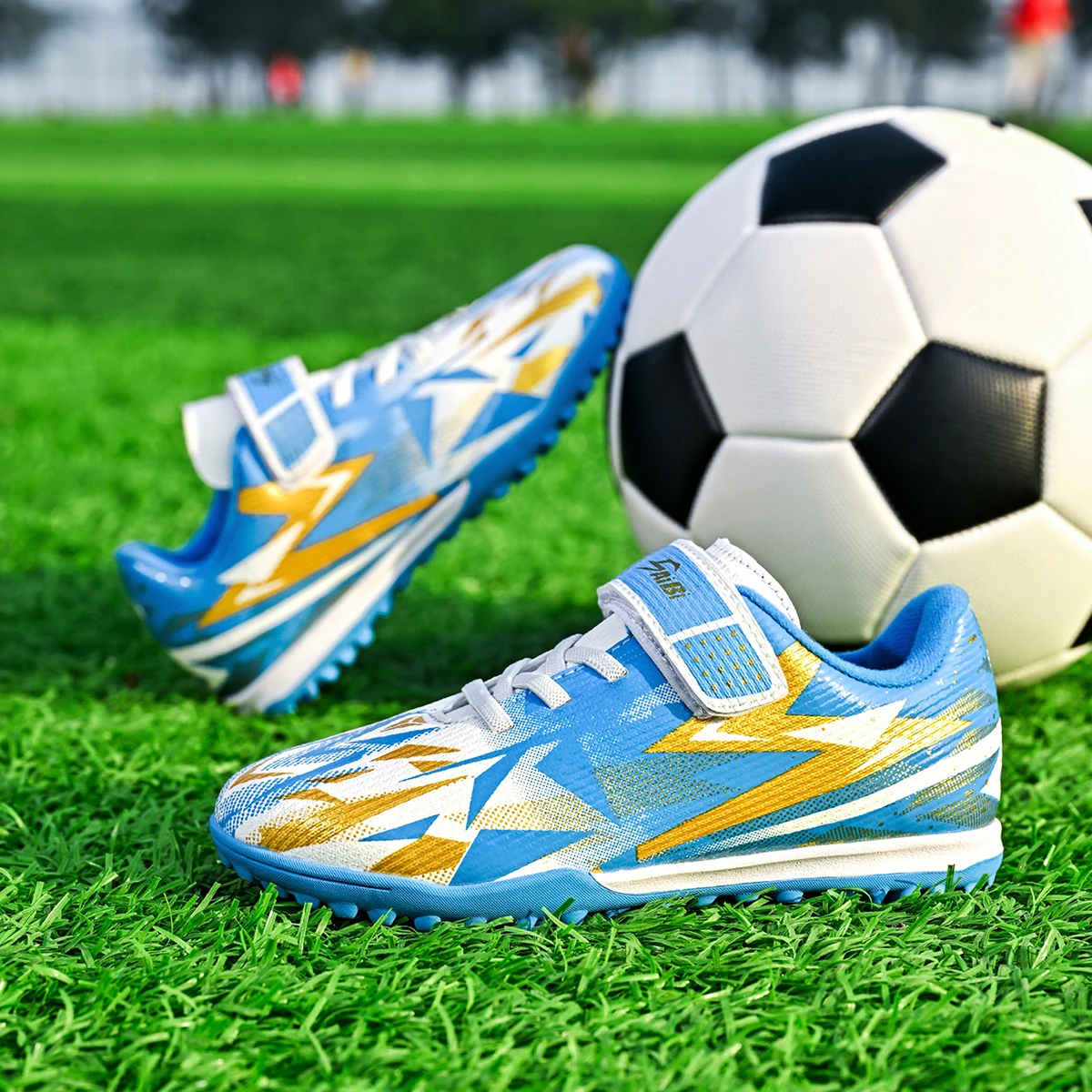 

Low-cut Kids TF Football Boots Thin Light PU Fabric Flexible Rubber Stud Comfortable Soft For Kids Casual Daily Turf Soccer Play
