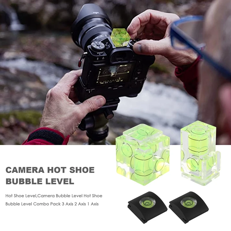 Hot Shoe Level,Camera Bubble Level Hot Shoe Bubble Level Combo For Dslr Film Camera Canon Nikon Olympus