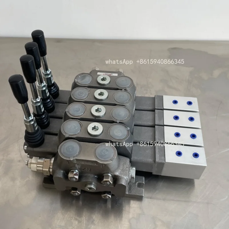 Manual pneumatic hydraulic multi-way directional valve