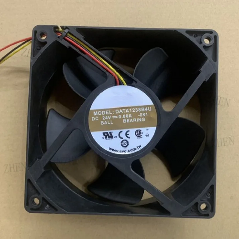 Y  Y  1pcs New for  AVC DATA1238B4U 24V 0.80A 3-wire double ball cooling fan # QW.