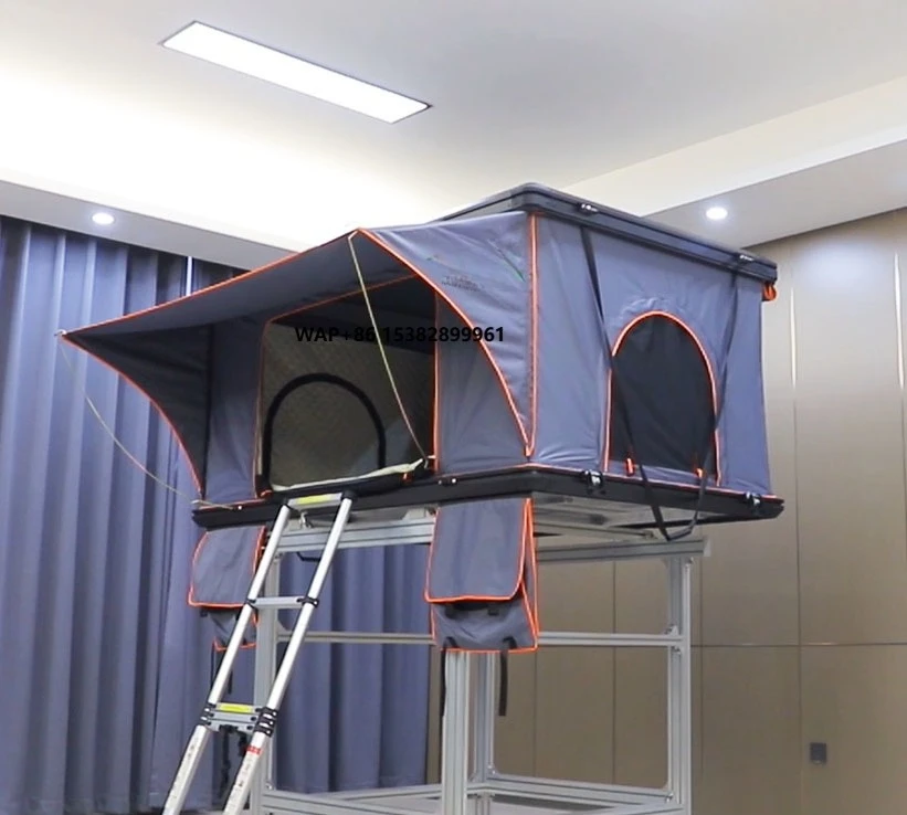 

HOTO New Accessories 4x4 Aluminium Car Roof Tent SUV Camping UV Resistant Foldable Canopy Waterproof Canvas Car Rooftop Tent