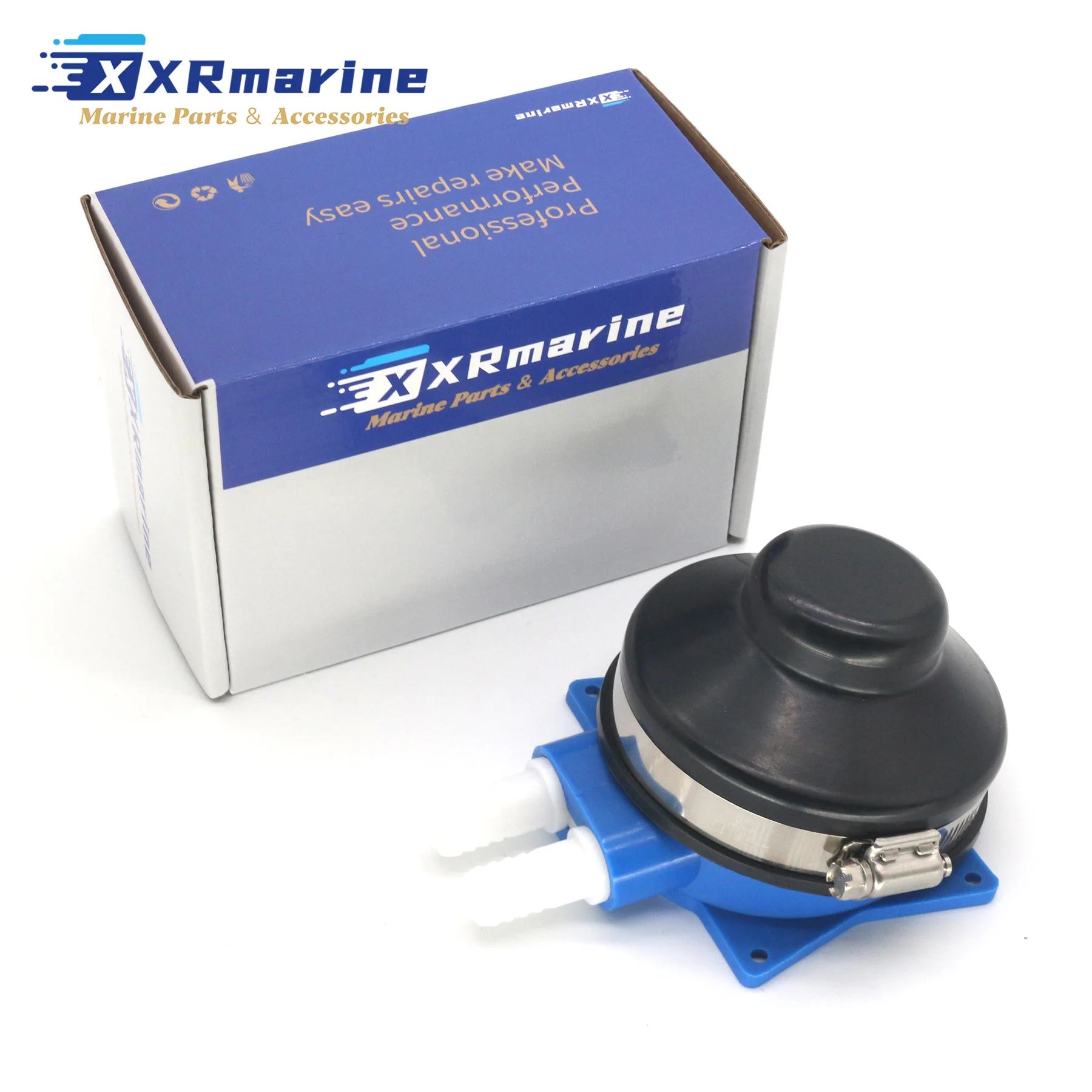 Boat Foot Water Pump For 1/2" Flexible Hose 2.11 GPM Rubber & Nylon Made Self-Priming RV Bilge Galley Pump Toilet Wash Basin