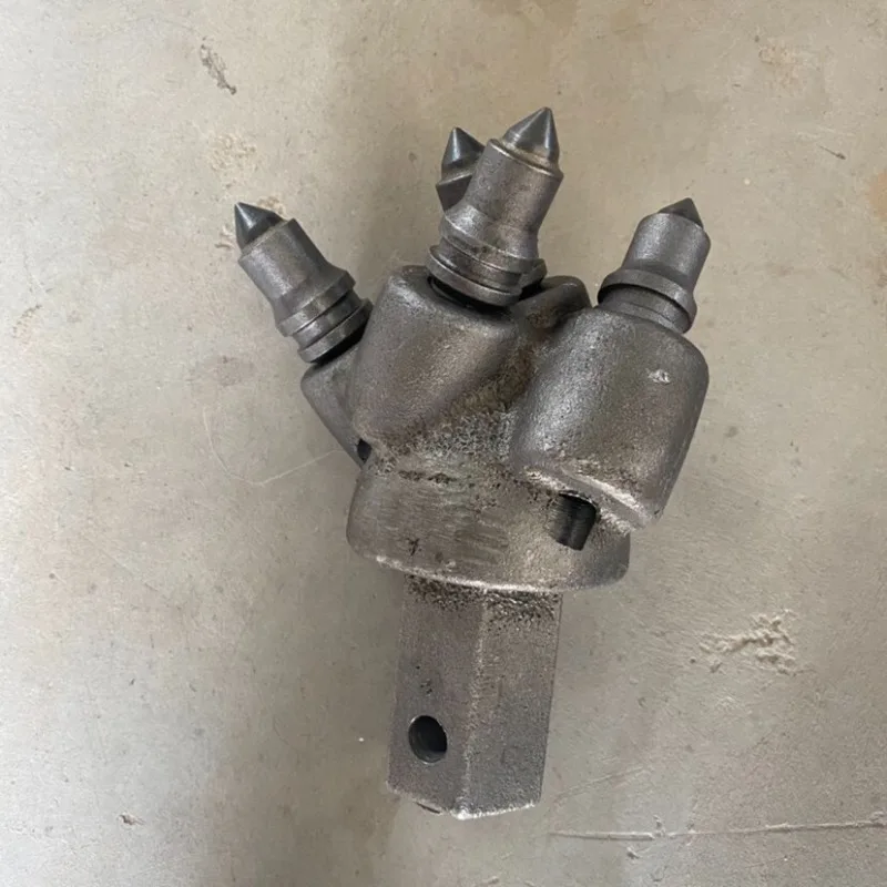 Auger Drill Bit Pile Driver Pilot Hole Drill Head C20 Cutting Teeth For Excavator Drilling Rig