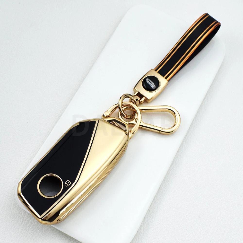 TPU Car Key Case for BMW Series 7 735i 740Li X7 X1 U11 2023 I7 G07 LCI XM Holder Key Cover Keychain Accsesories