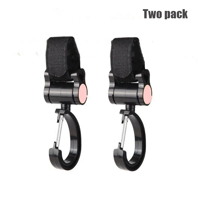 

2Pcs 360° Rotatable Stroller Hooks | No-Drill PVC Universal Hooks For Strollers, E-Bikes & Helmets, Heavy-Duty Hanging Accessory