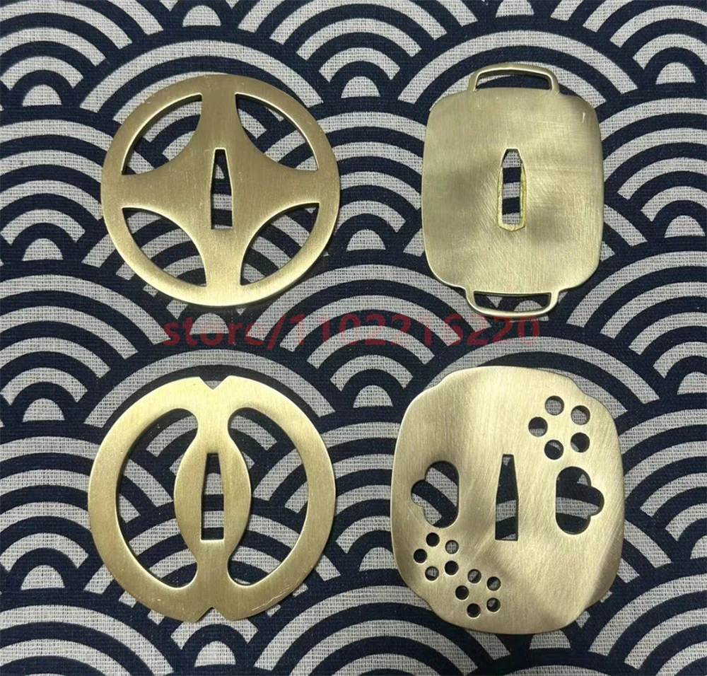 High Quality Copper Brass Tsuba Nice Handguard Guard For Japanese Japan Samurai Katana Sword Fittings Accessory Parts