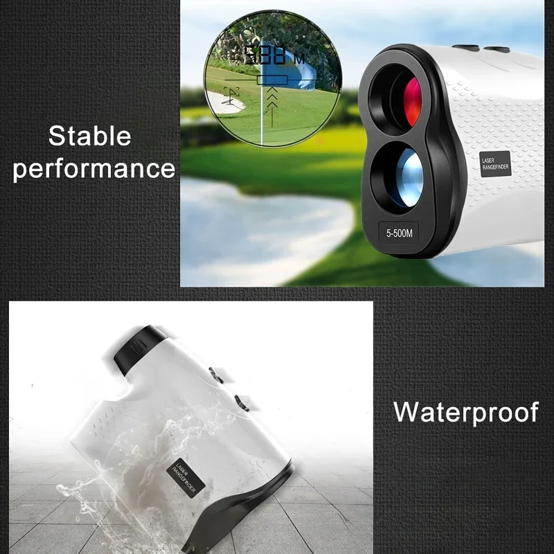 

6X Zoom Golf Rangefinder 5-500M Measurement Range Telescope Rangefinder For Power Engineering Golf Outdoor Distance Measure
