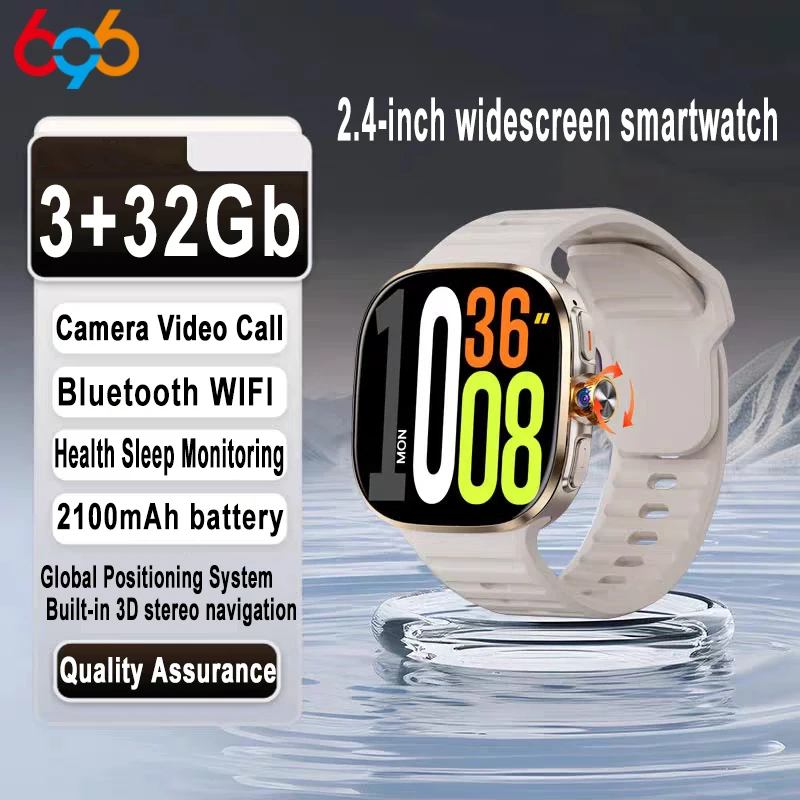 

Приложение для смарт-часов 4G Скачать полной камеры Netcom с поворотом 2,4 дюйма AMOLED-экран NFC WIFI GPS Smartwatch SIM 3 + 32 ГБ ОЗУ Монитор здоровья