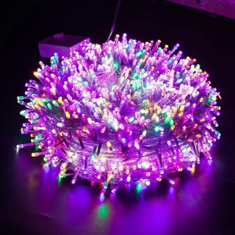 Decorative Star String Light Wedding Atmosphere Lamp Flashing String Lights LED Color Lights Outdoor Camping Tree Hanging Lights