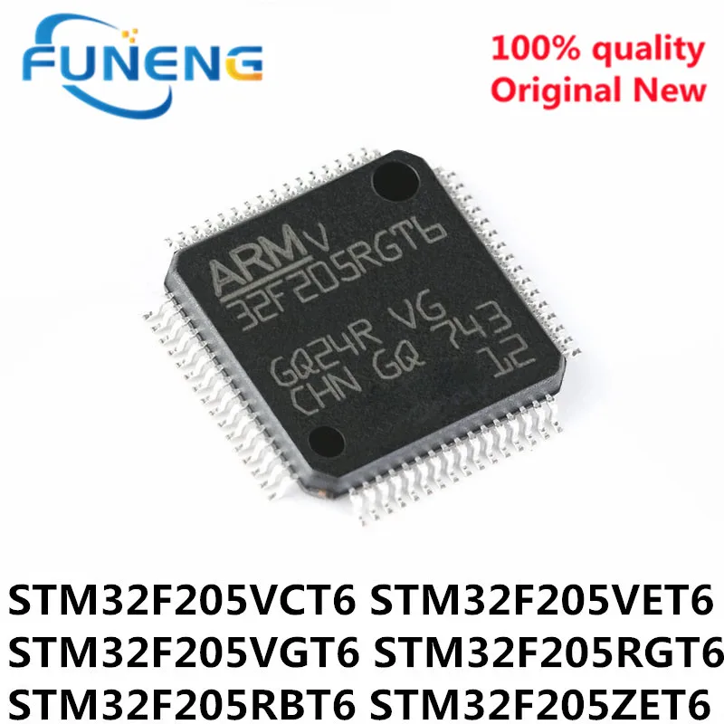 

1PCS STM32F205VCT6 STM32F205VET6 STM32F205VGT6 STM32F205RGT6 STM32F205RBT6 STM32F205ZET6 IC MCU QFP