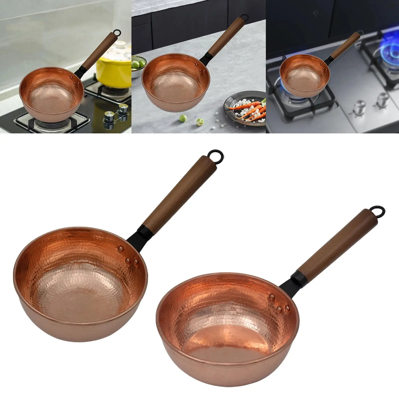 Soup Pot Copper Pot Multifunctional Copper Butter Warmer Sauce Pan Stockpot