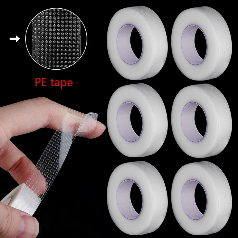 3/5 rolos de fita de extensão de cílios pe ferramentas adesivas sob almofadas de olho para cílios micropore enxertia suprimentos fitas de levantamento de cílios