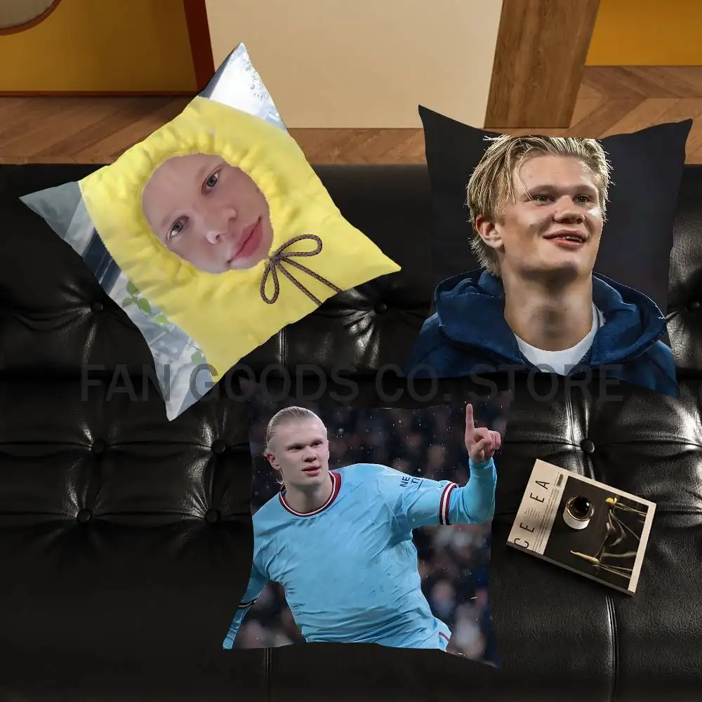 Football H-HaalandS Pillow Case Ultra Soft Skin Friendly Fabric Cloud Like Comfort & Concealed Zipper