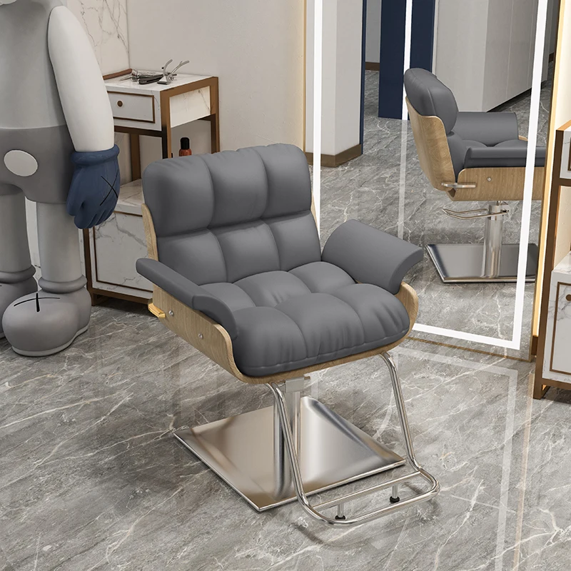 

Salon Furniture Beauty Salon Men Shaving Chair Professional Decor Lounge Hairdressing Chairs Salons Hair Chaisse Reception Bed