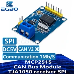 EGBO MCP2515 CAN Bus Module, TJA1050 Receiver SPI for 51 MCU ARM Controller, 1Pc
