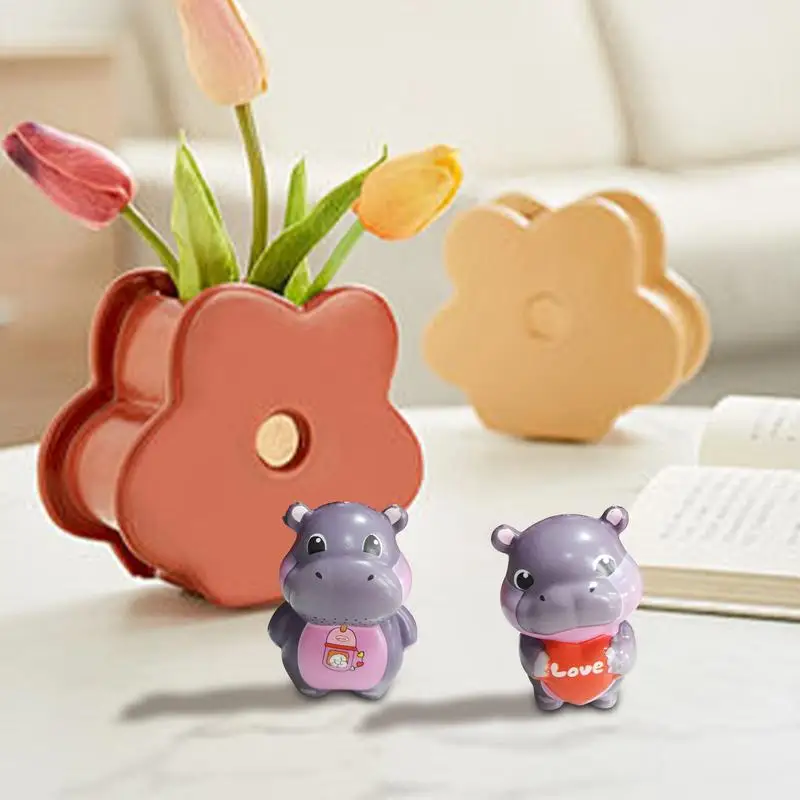 Hippo Fidget Toys Cute Pygmy Hippo Pinch Toy Cartoon Animal Fidget Toys For Stress Relief Cute Toys For Kids And Adults