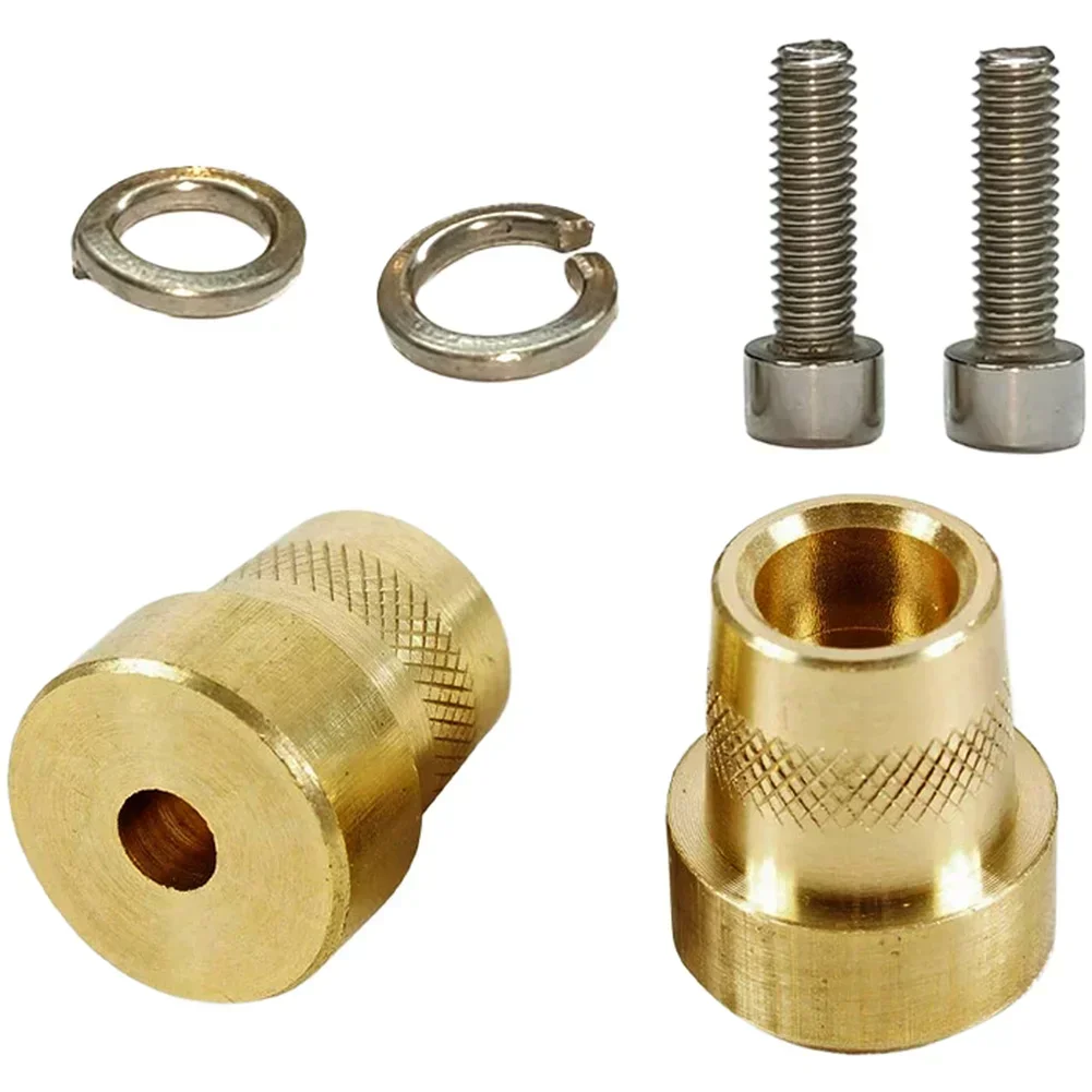 2pcs M6 Battery Terminal Adapter Brass Side-Mount Battery Post Connector Side Mount Charging For 12-24V Automotive Batteries