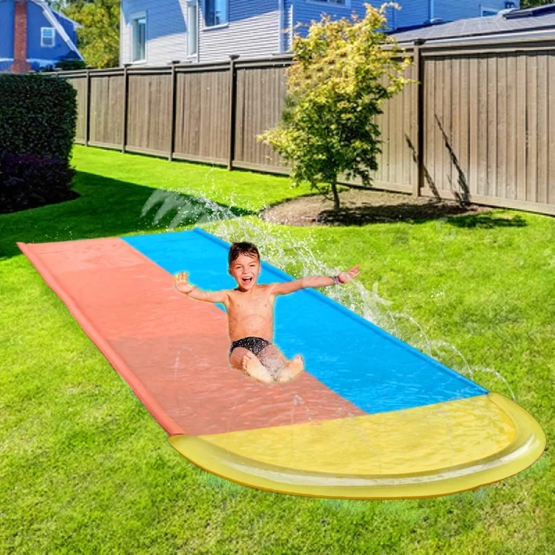 Summer Water Toys Outdoor Grass Water Spray Double New Children's Water Slide