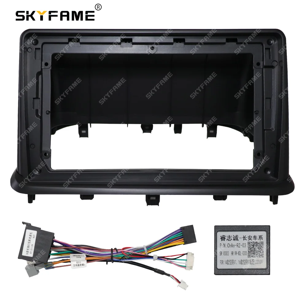SKYFAME Car Frame Fascia Adapter Canbus Box Android Audio Dash Fitting Panel Kit For Changan Chana Alsvin V7