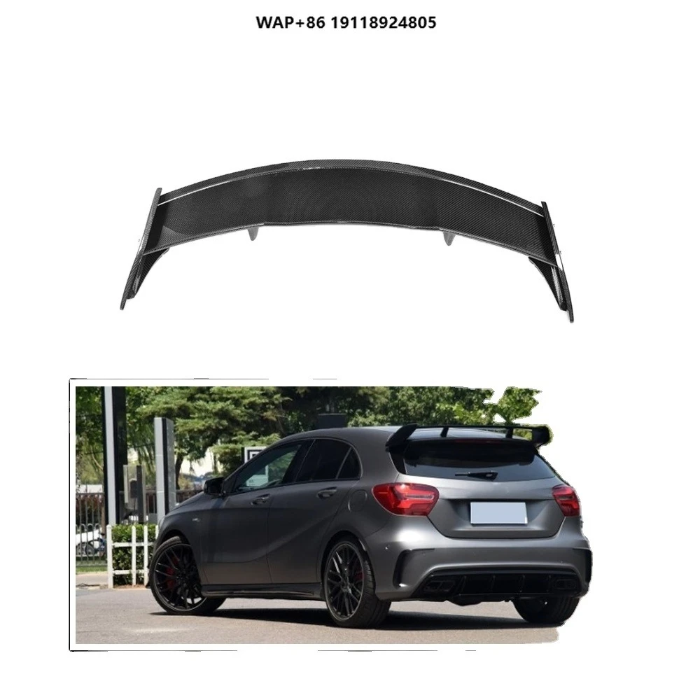 

REAL CARBON Rear Trunk Spoiler Wing for Benz a Class A45 AMG W176 A180 13-17
