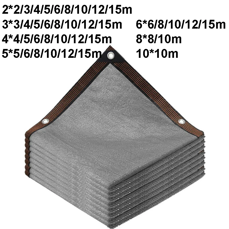 

Большой тент-парус от солнца, защита от УФ-излучения, 4х4, 5х5, 6х6, 8х8, 10х10 м, для улицы, двора, сада, балкона, кемпинга, серый, тент-парус от солнца