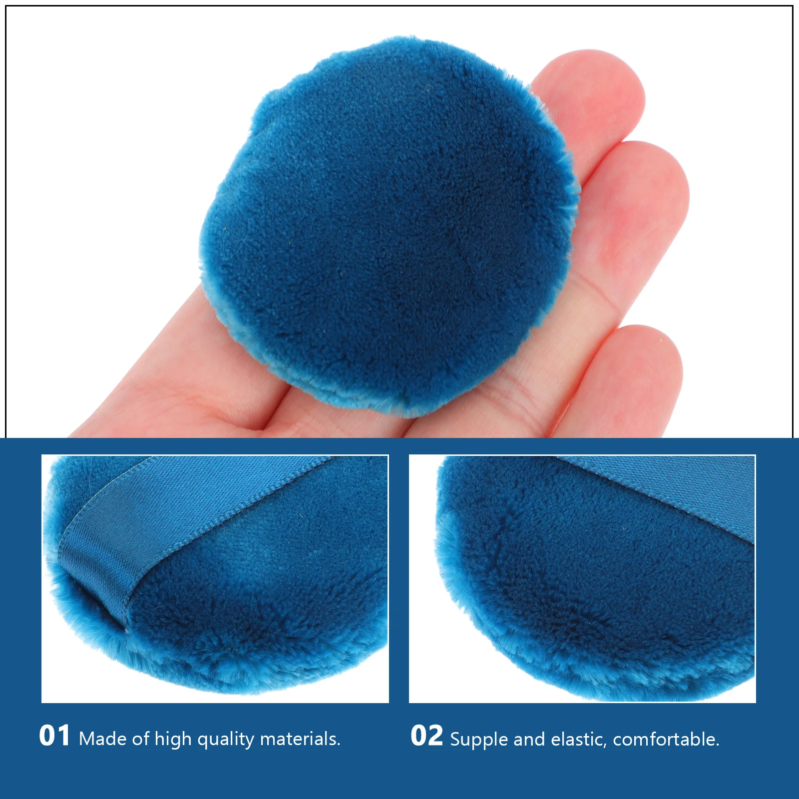 

2Pcs Powder Supple Dry Makeup Replacement Makeup Tools for Loose Powder Highlighter Natural Finish