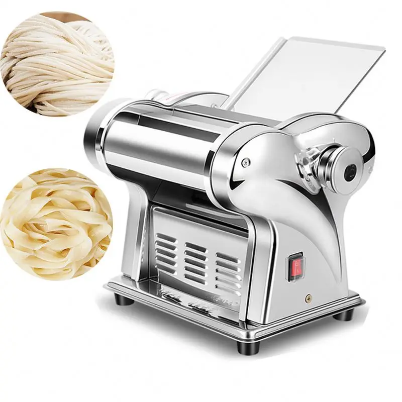 Commercial Small Pasta Machine Electric Noodle Machine Stainless Steel Dumpling Skin Making Machine Mixture Grinder