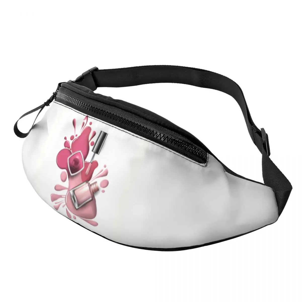 

Fashion Nail Polish Cosmetics Fanny Pack Women Men Cool Manicurist Crossbody Waist Bag for Traveling Phone Money Pouch