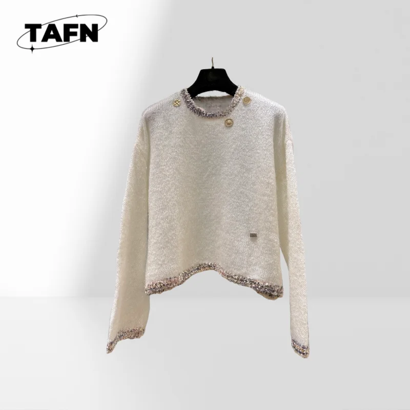 

Модный однотонный вязаный свитер для женщин, уютный и модный зимний мягкий шерстяной свитер для тепла и комфорта AJ0915