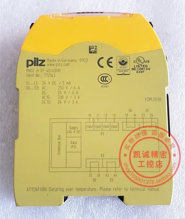 2026.4Original PILZ Pilz Safety Relay PNOZ M EF 4DI4D0R 772143 Spot.