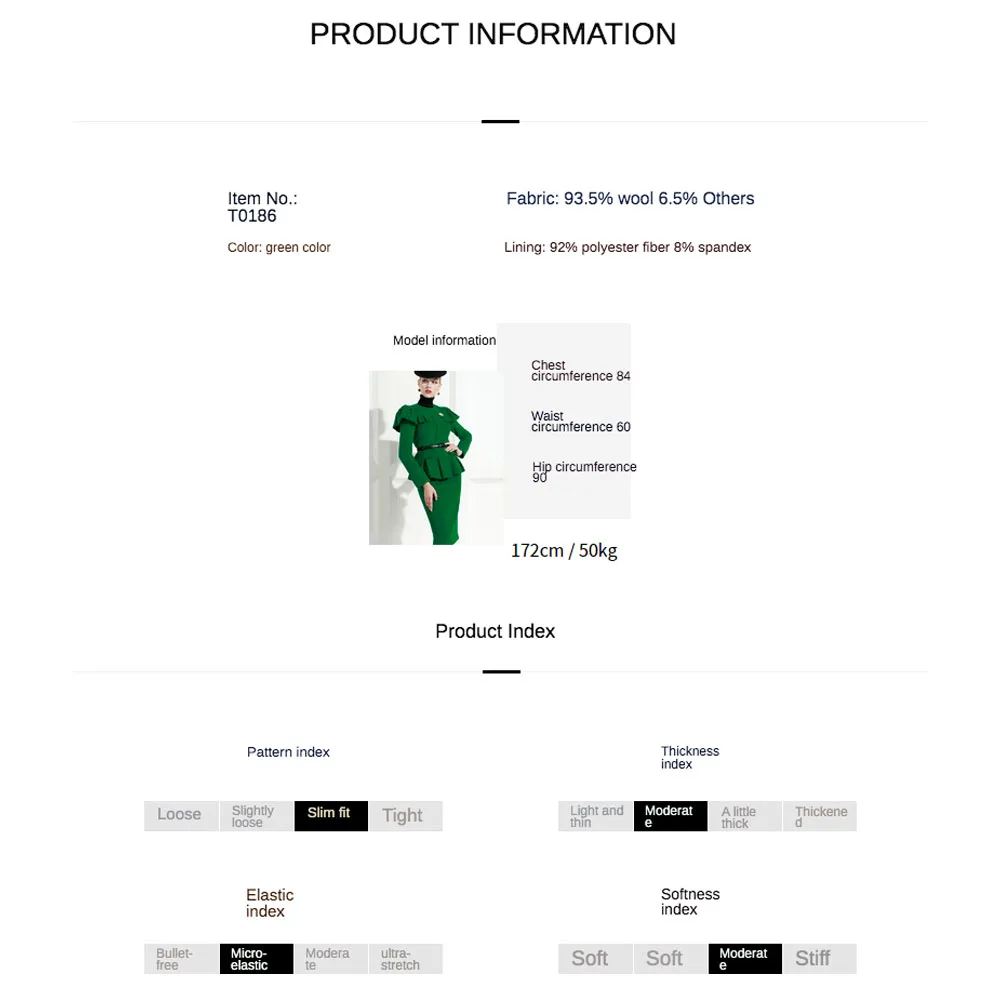 Independent Designer Brand Celebrity Temperament Fashion Wool Professional Suit Fashionable Dress
