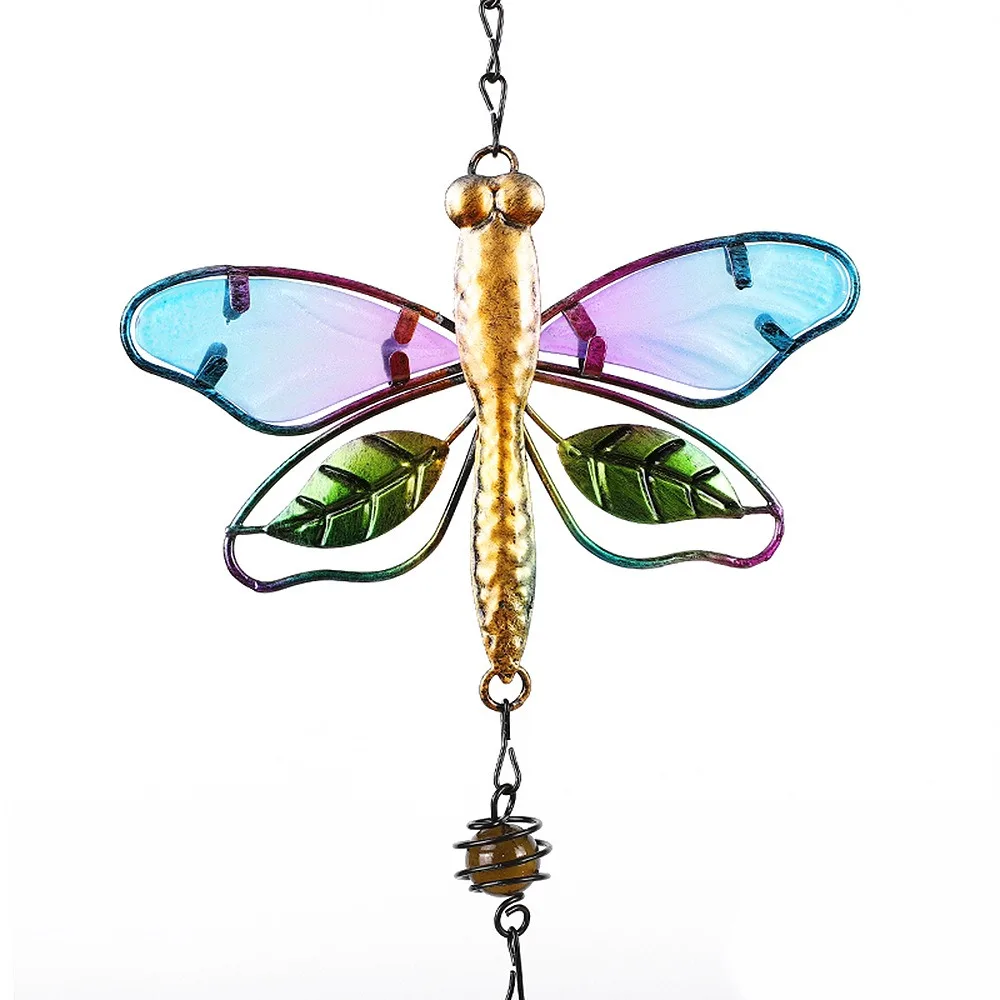 Dragonfly Bird Wind Chime Hummingbirds Painted Crafts Wind Bell Hanging Ornaments Aluminum Pipe Hanging Pendants Bell Courtyard