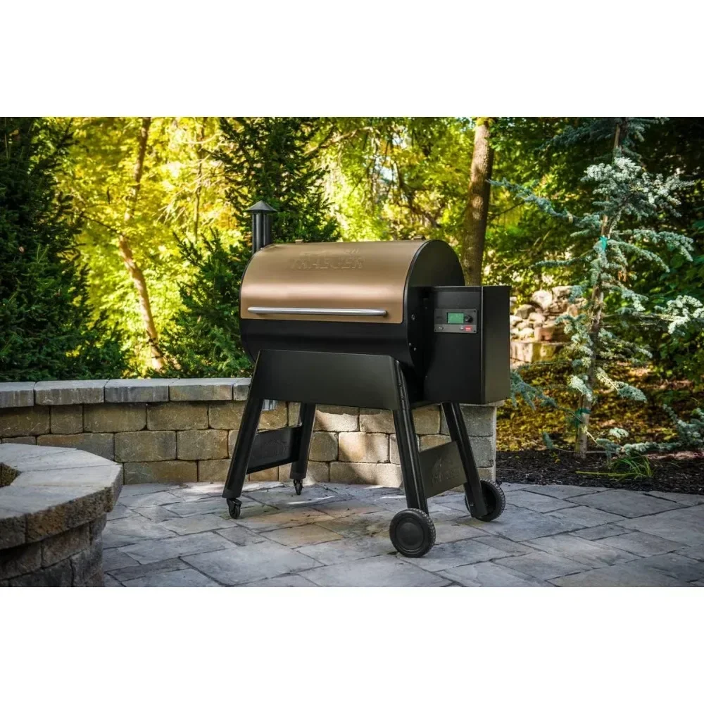 Traeger Grills-Grille à granulés en bois série Pro 780, fumoir avec WIFI, technologie Smart Home, bronze, grand