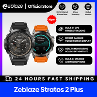 New Zeblaze Stratos 2 Plus GPS Smart Watch 1.43'' AMOLED Display Compass Barometric Altimeter Fitness Tracking Smartwatch