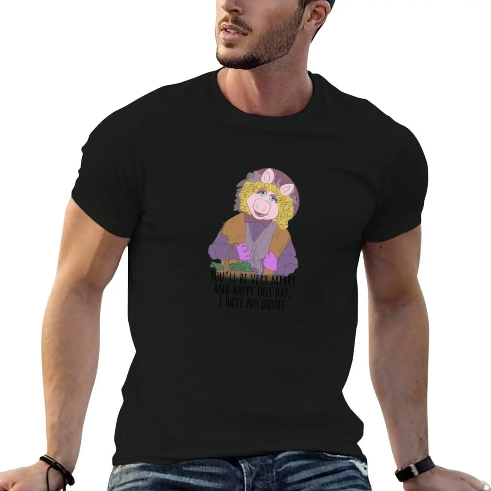 

Merry Miss Piggy T-Shirt man graphic t shirt t shirt man luxury cotton t shirt man T-Shirt